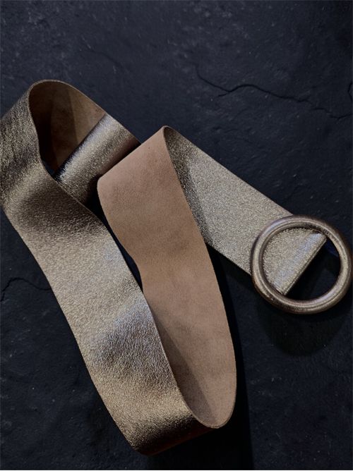 cintura morbida in pelle SETTEBÌ | CINT01BRONZO LAMINATA